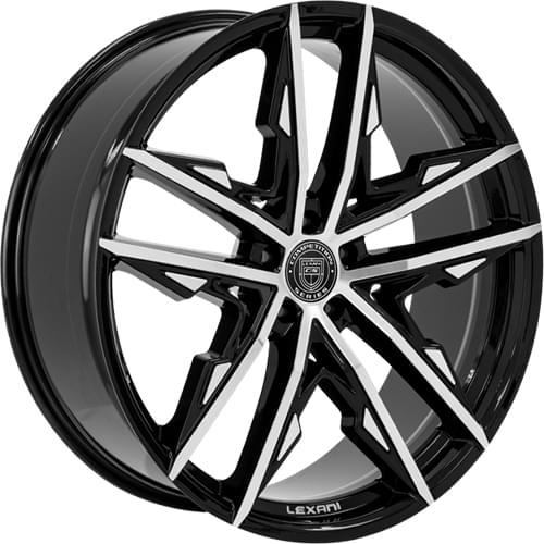 Lexani Venom 678 Gloss Black Machined - Part Number 678-2210-13-35MB Lexani Venom 678 Gloss Black Machined Photo