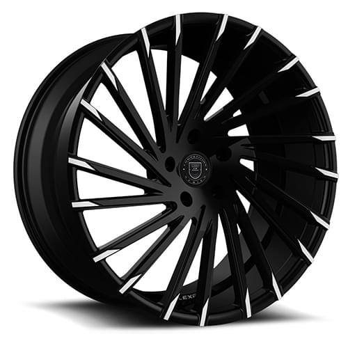 Lexani Wraith 663 Black Machined Tips - Part Number 663-2010-66-20MBT Lexani Wraith 663 Black Machined Tips Photo
