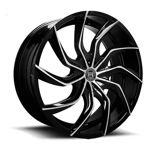 Lexani Matisse 669 Black Machined Face - Part Number 669-2010-45-25MB Lexani Matisse 669 Black Machined Face Photo