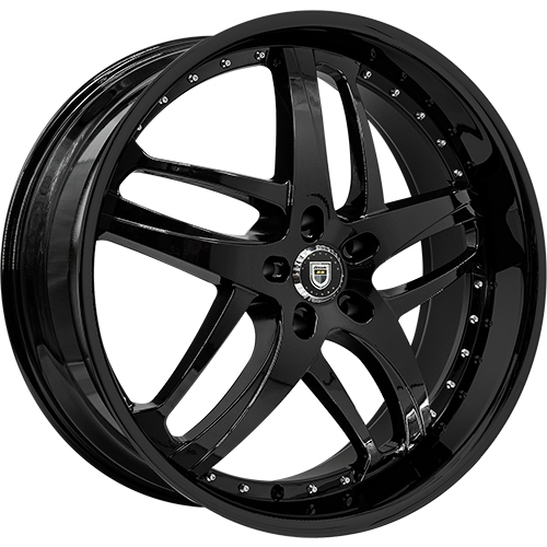 Lexani Solar 689 Full Gloss Black - Part Number 689-2410-30-25FB-M Lexani Solar 689 Full Gloss Black Photo