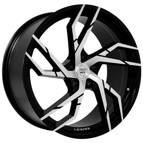 Lexani Alpha 693 Gloss Black Machined - Part Number 693-2290-31-35MB Lexani Alpha 693 Gloss Black Machined Photo