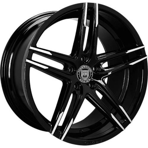 Lexani Bremen 802 Black Machined Tips - Part Number 802-2010-45-38MBT Lexani Bremen 802 Black Machined Tips Photo