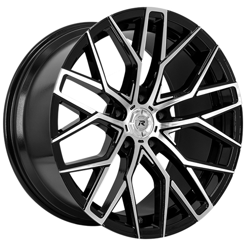 Lexani Cota Z01 Gloss Black W/ Machined Spokes - Part Number Z01-2005-66-43MB Lexani Cota Z01 Gloss Black W/ Machined Spokes Photo