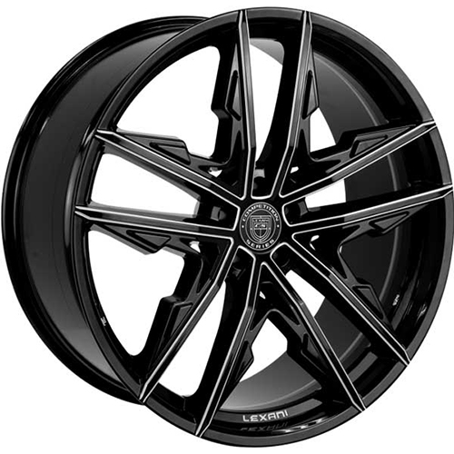 Lexani Venom 678 Black CNC Grooves - Part Number 678-2490-70-30BGS Lexani Venom 678 Black CNC Grooves Photo