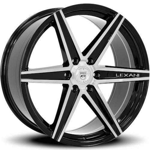 Lexani Savage 6 683 Machined Black - Part Number 683-2210-00-20MB Lexani Savage 6 683 Machined Black Photo