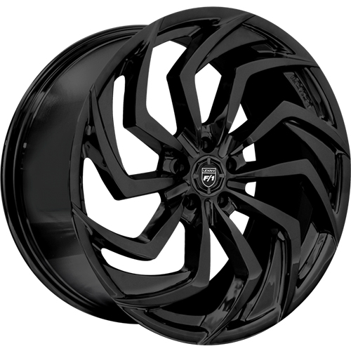 Lexani Shadow 698 Gloss Black - Part Number 698-2290-45-20FB Lexani Shadow 698 Gloss Black Photo