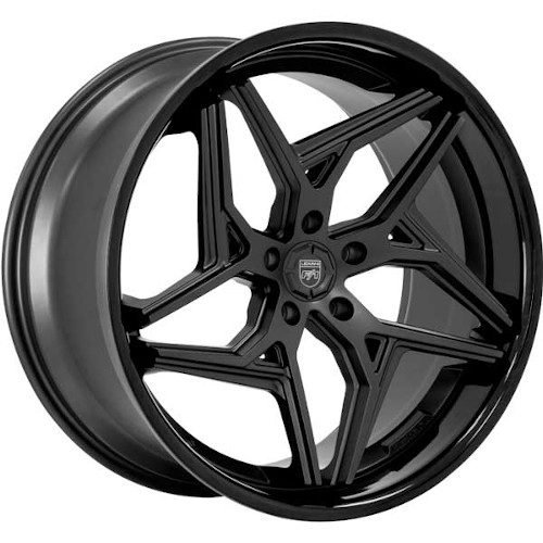 Lexani Spyder 677 Black - Part Number 677-2085-66-20SBSSB Lexani Spyder 677 Black Photo