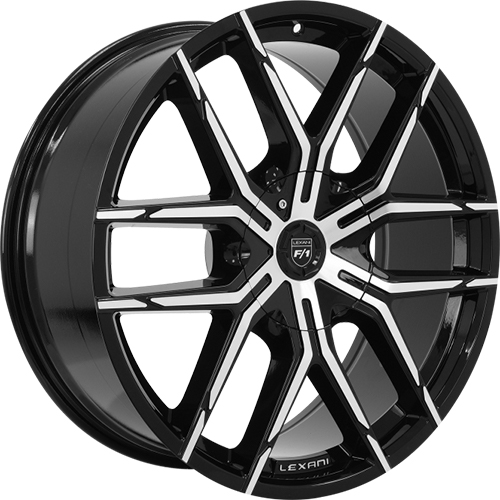 Lexani Vertigo 688 Black Machined - Part Number 688-2290-85-20MB Lexani Vertigo 688 Black Machined Photo